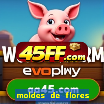 moldes de flores gigantes para imprimir